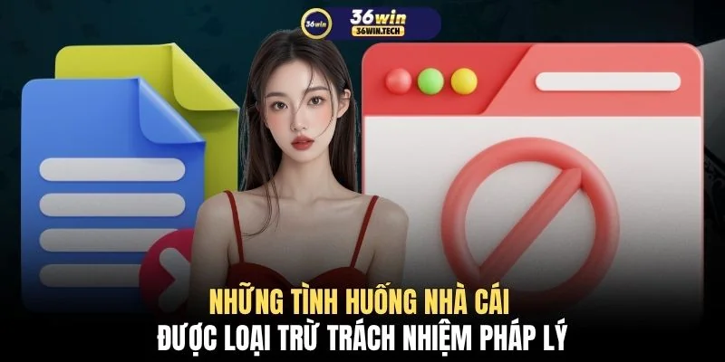 Miễn trừ trách nhiệm 36WIN 2 Những tình huống nhà cái được loại trừ trách nhiệm pháp lý