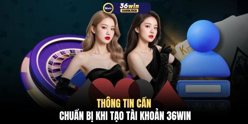 Đăng ký 36WIN 2 Thông tin cần chuẩn bị khi tạo tài khoản 36WIN
